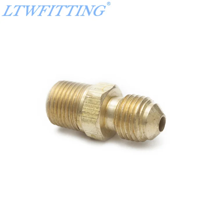 

LTWFITTING Brass 45 Degree Flare 3/16" OD x 1/8" Male NPT Connector Tube Fitting