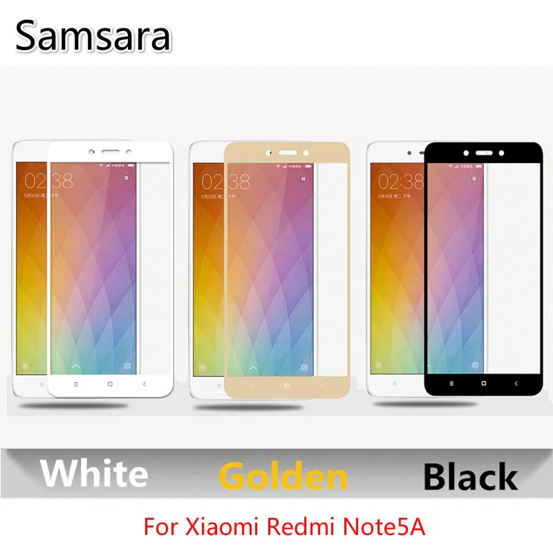 Закаленное стекло с 3D изогнутыми краями 9H для Xiaomi Redmi Note 5A Pro защитная пленка из