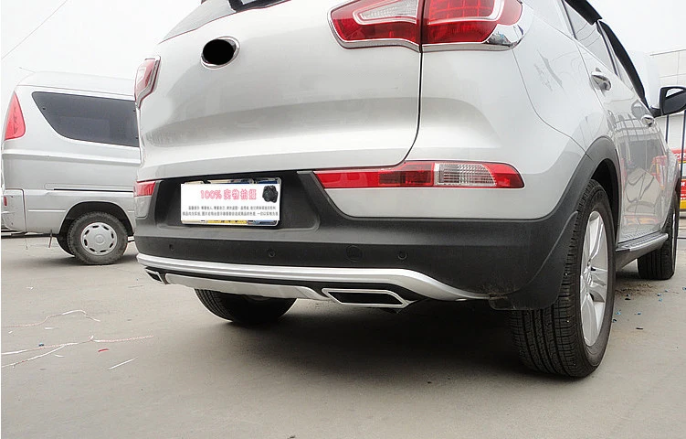 Подходит для KIA Sportager 2011 2012 2013 Высокое качество пластик ABS Хром Передний + задний