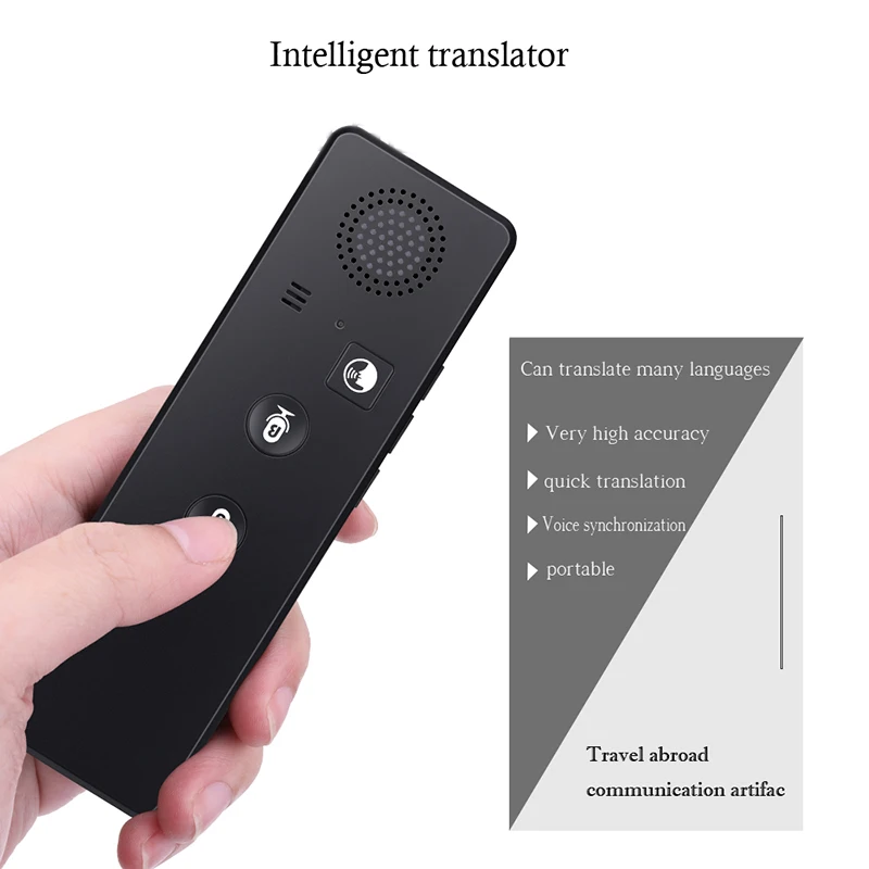 Портативный Умный голосовой переводчик Bluetooth Интеллектуальный в реальном