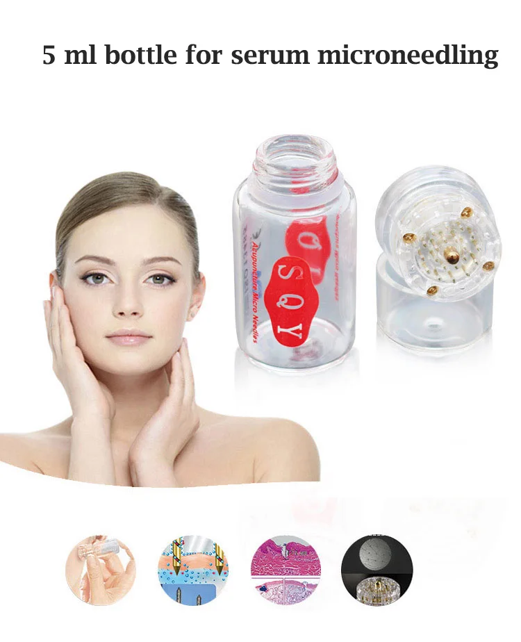 Золотая игла микроиглы инъекции набор инъекций сыворотка бутылка