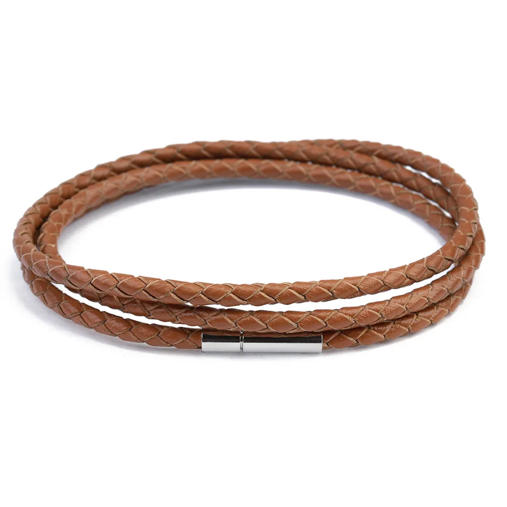 Мужской браслет из натуральной кожи 60 см|Гибкие браслеты| |