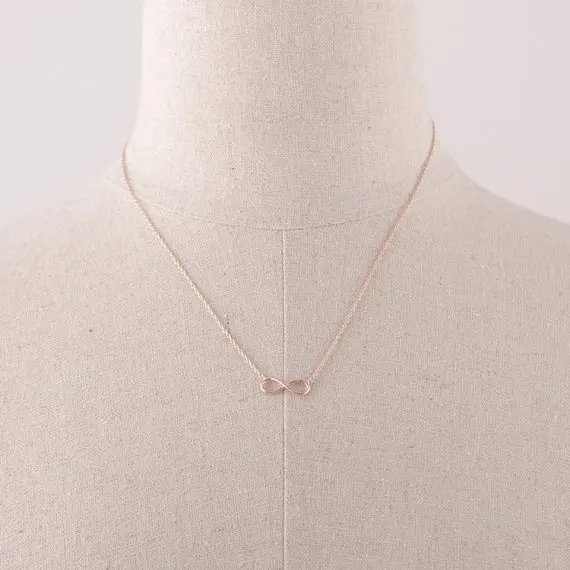 8 Бесконечность сила символ кулон ожерелье для женщин крошечная Мода Рождество