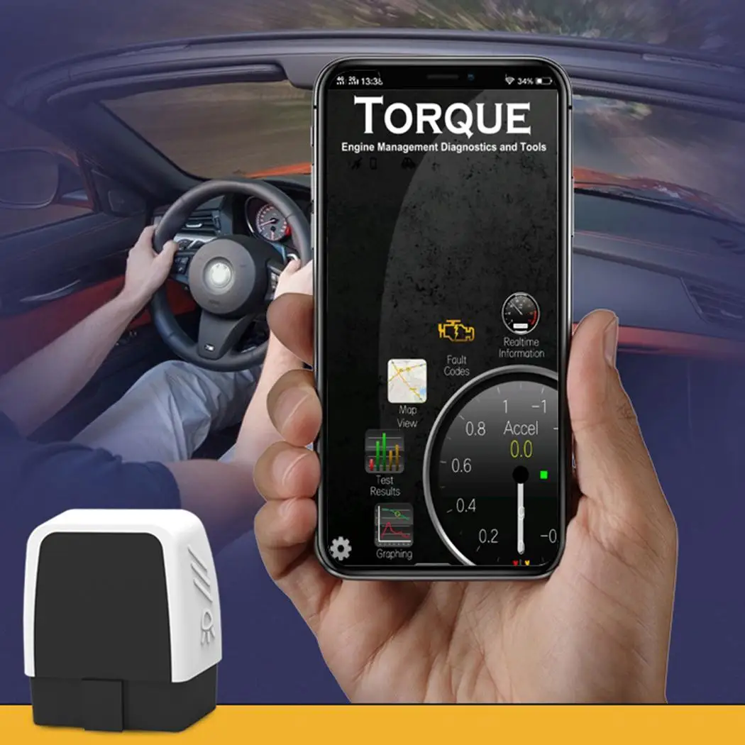 Автомобильный мини-сканер V08 OBD2 Bluetooth 4 0 автоматический диагностический сканер