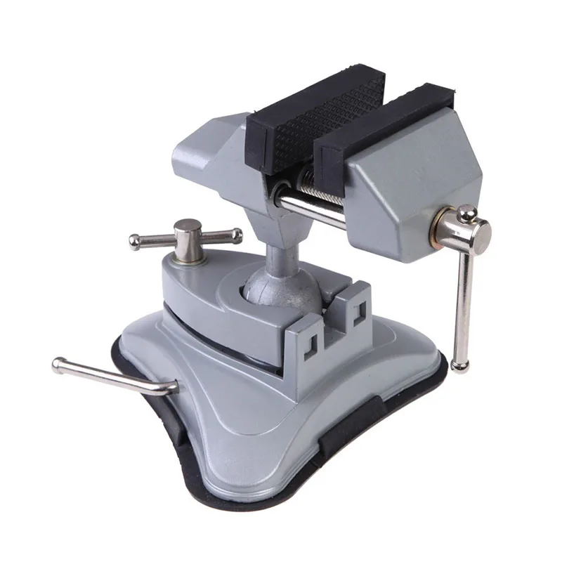 

Delicate Universal Vise Aluminum 360 Degrees Swivel Base Table Bench Vise Vice With Vacuum chuck Clamp Tool Machine Drop AA