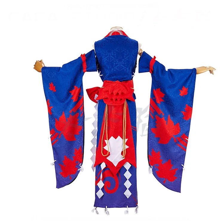 Аниме! Onmyoji Guinv Hongye роскошный принт кимоно униформа косплей костюм для женщин
