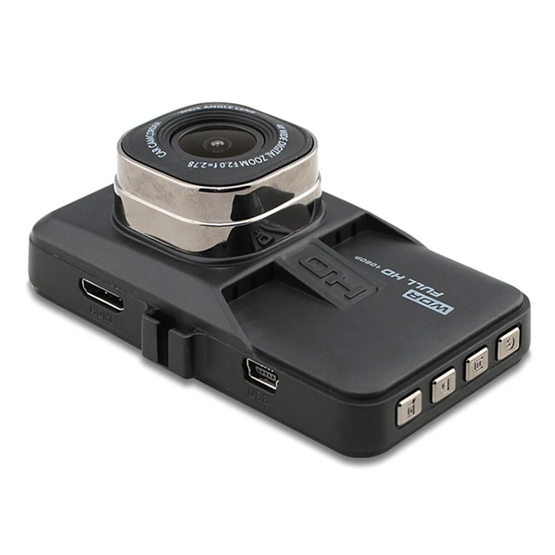 TOSPRA 3/3. 2 дюйма Full HD 1080P камера рекордер автомобильная камера двойная Dash Cam Черная Камера для наблюдения за парковкой автомобильная dvr камера