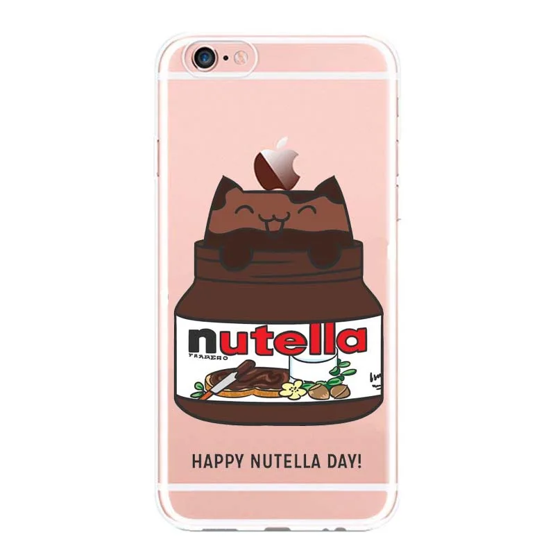С милым дизайном tumblr Nutella силиконовый чехол для iPhone X XS XSMAX XR 6plu 5 5S SE 7 plus 8 плюс чехлы