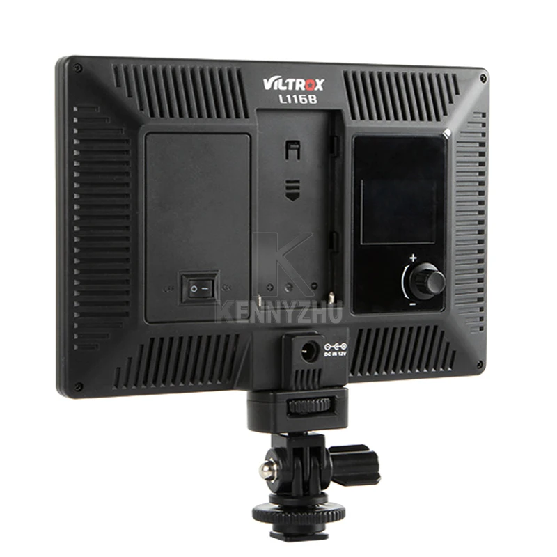 Viltrox L116B ультра тонкий светодиодный свет панели 5500 K затемнения 15 W 1002LM ЖК-дисплей для DSLR камеры DV видеокамеры