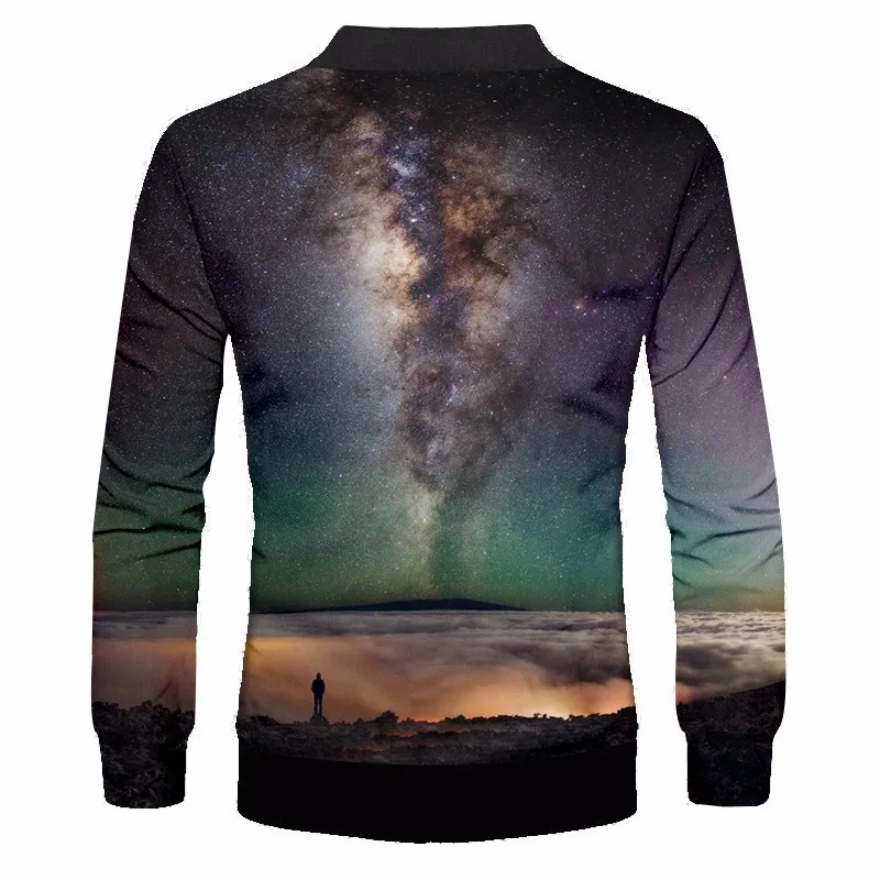 Мужские повседневные куртки OGKB Модная приталенная куртка с объемным 3d принтом