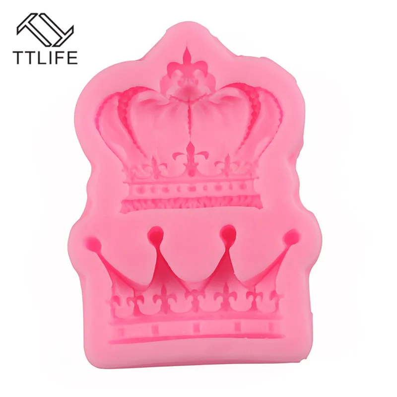 TTLIFE короны из принцессы Королева 3D силиконовые формы помадка торт кекс украшения инструменты глина Конфета из смолы Fimo Super Sculpey