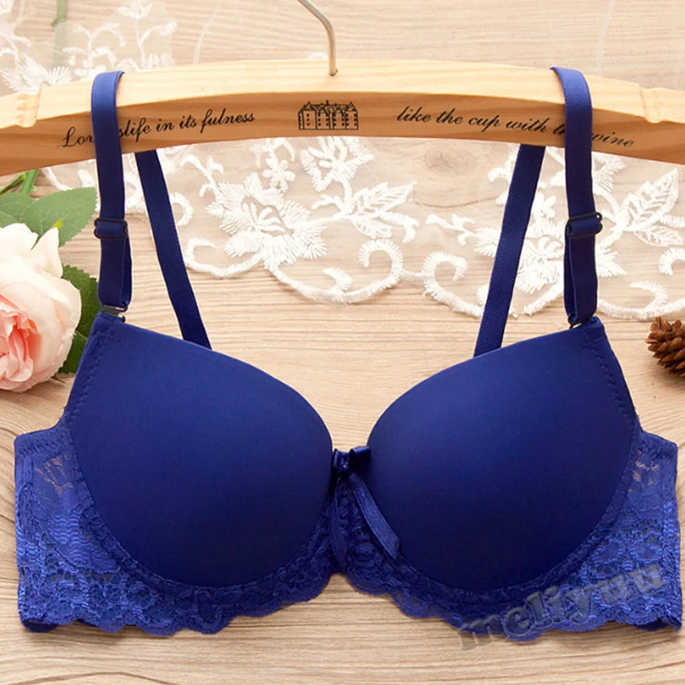 

Bras For Women Lace Push Up Bra Underwire Brassiere Sexy Small cup Underwear Thin Padded Bralette Lingerie BH Top A B C