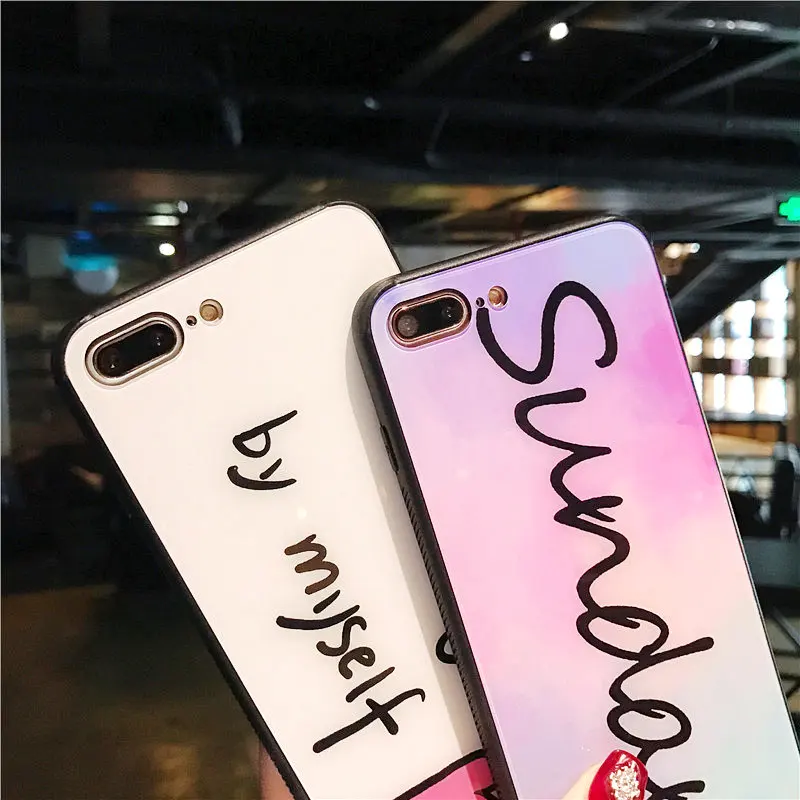 Модная чехол для телефона Apple iPhone x 7 8 плюс 6s 6 Plus воскресенье Я хорошие слова