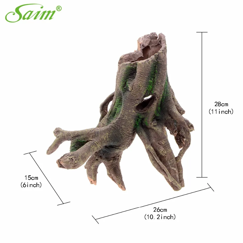 Стильное каучуковое украшение для аквариума 11 дюймов|aquarium ornaments|tree rootsaquarium decoration |