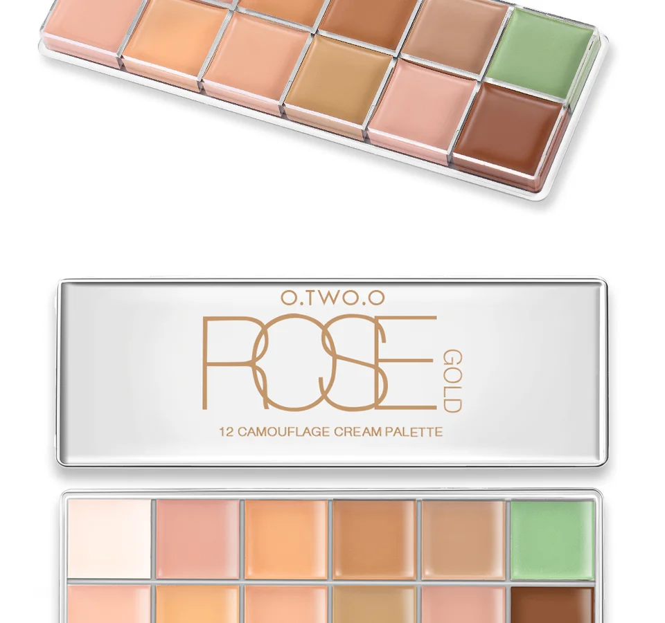 O.TWO.O Paleta де Corretivo Profissional 12 Цветов косметический Камуфляж корректор Палитра лицо макияж