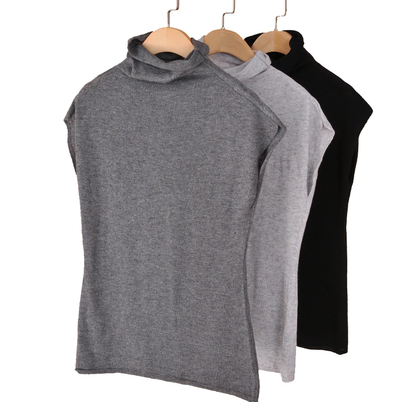 Women's Sweater Spring New Ruffled Collar Cashmere Blending Short Sleeve Knitted Shirt Fashion Casual Knitwear STOCK CLEARING | Женская