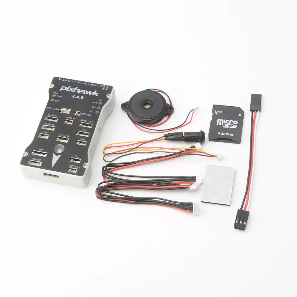Pixhawk PX4 PIX 2.4.8 32 бит Контроллер полета + 433/915 телеметрие M8N gps Minim OSD PM Sicherheit Schalter Лето