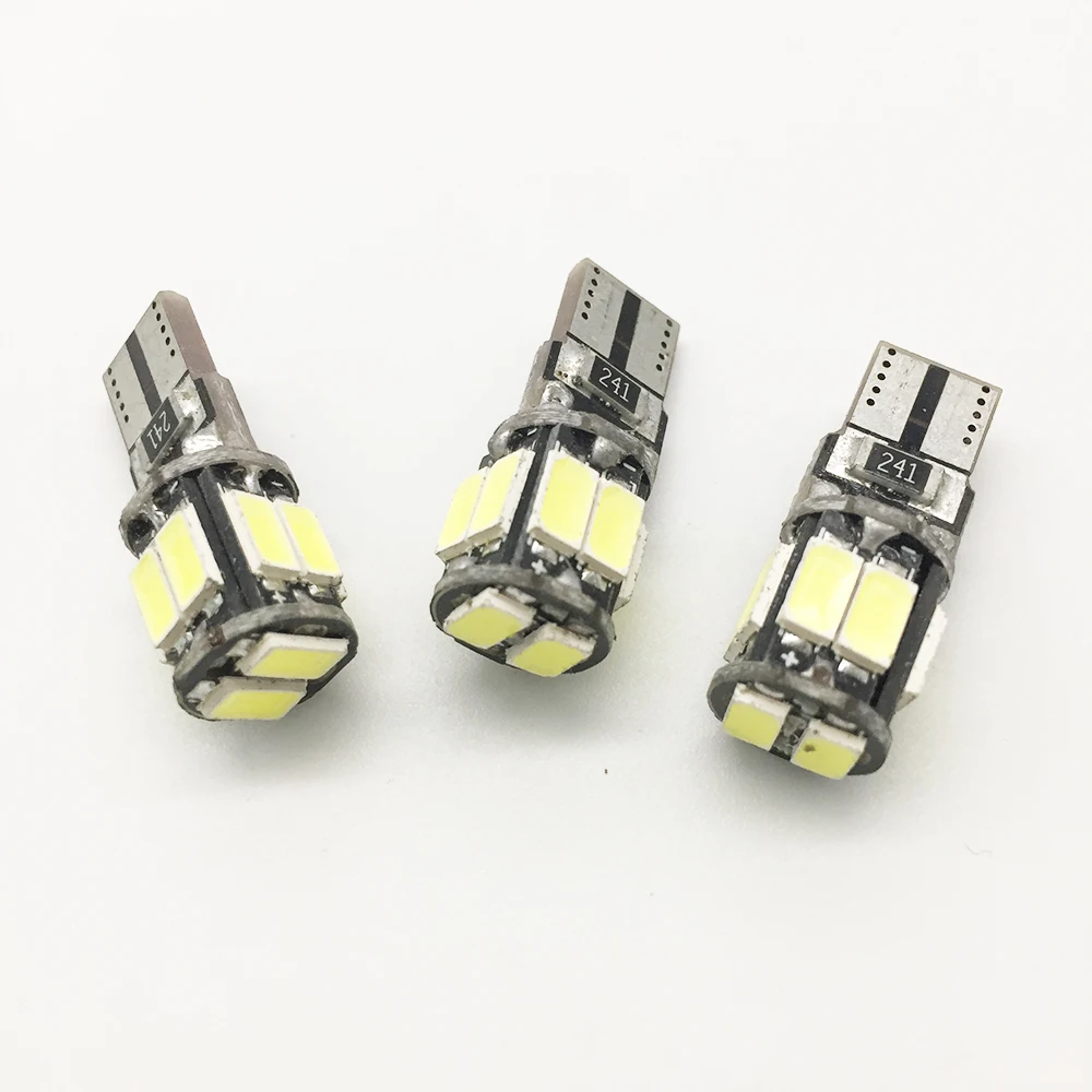 YSY 50 шт в наборе высокая мощность T10 w5w ВОДИТЬ Автомобиль светильник t10 10smd 5630 5w5 12v