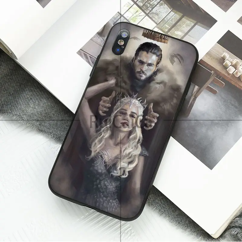 Ruicaica Game of Thrones TPU black Phone Case Cover Shell for iPhone 8 7 6 6S Plus 5 5S SE XR X XS MAX Coque | Мобильные телефоны и