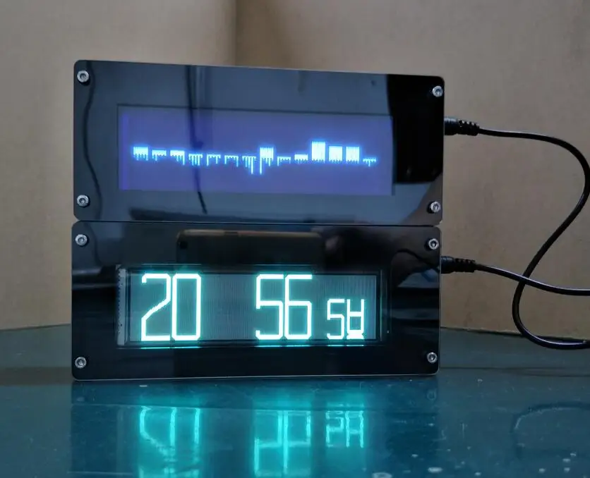 Diy цифровой светодиодный уровень звука VFD25363 дисплей музыкального спектра VFD FFT