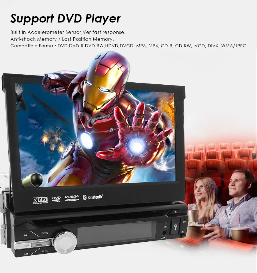 2G ram 1 Din Android 9,0 четырехъядерный автомобильный dvd-плеер для универсальной gps-навигации стерео радио wifi MP3 аудио USB SWC