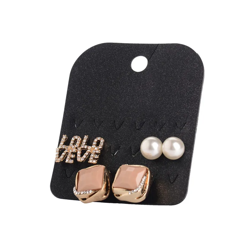 3 пары женские серьги-гвоздики с жемчугом | Украшения и аксессуары