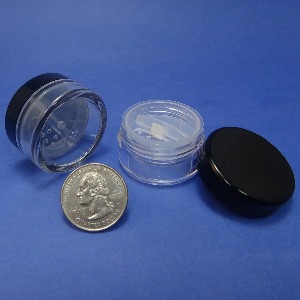 2 шт. дорожный просеиватель свободного размера пластиковая банка для порошка