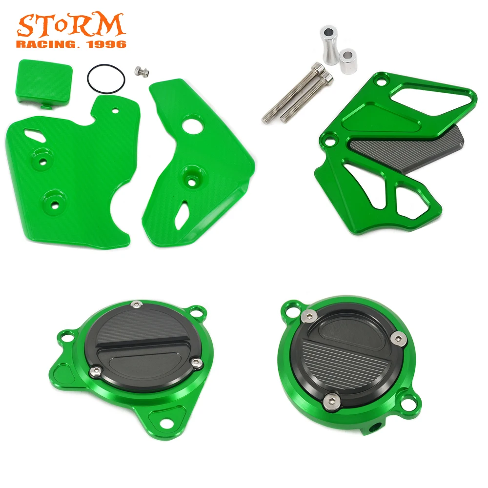 

Motor Oil Filter Cover Cap Frame Guards Protectors Right Side Starter Front Sprocket Guard For KLX250 KLX 250 D-Tracker 93-16 93