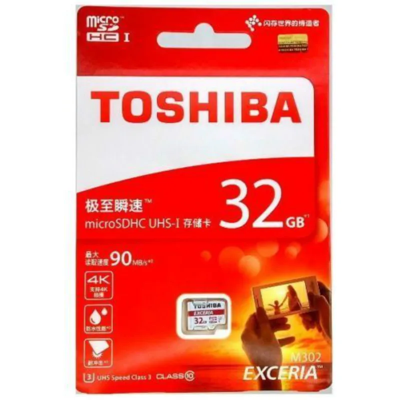 Карта памяти TOSHIBA M302 microSDHC/SDXC 32 Гб 64 UHS 3 microSDHC I Max UP 90 МБ/с./с Micro SD карта 16 1 класс 10|micro