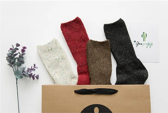 Однотонные Хлопковые женские повседневные носки до колена | Женская одежда