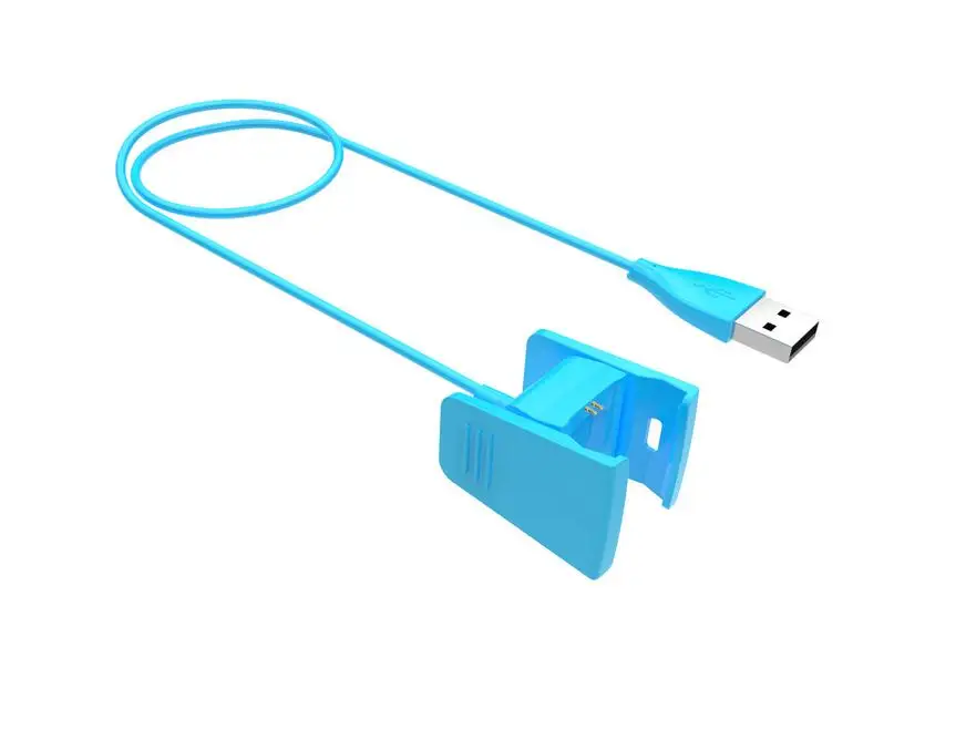 blue For Charge 2 Сменное USB зарядное устройство для Fitbit Charge2 умный кабель для зарядки браслета для Charge 2 3 браслет адаптер док-станции 3 цвета - Цвет: blue For Charge 2