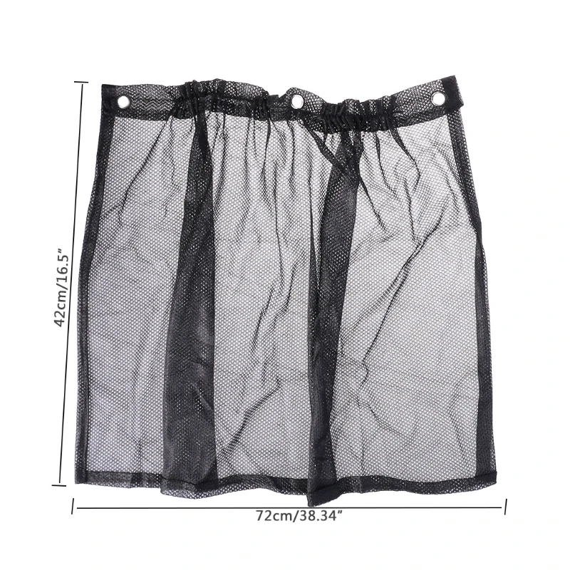 

2Pcs Car Curtain Side Window Car Sun Shade Curtain Windshield Mesh Curtain Blind