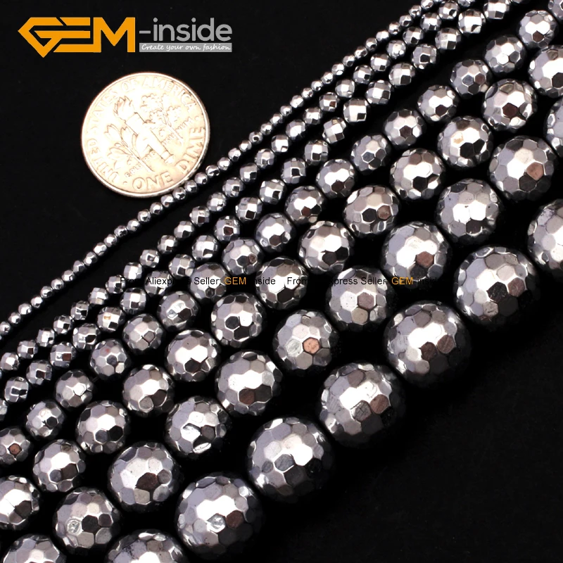 Бусины из гематита с металлическим покрытием 2 12 мм 15 дюймов|hematite beads|beads for jewelry