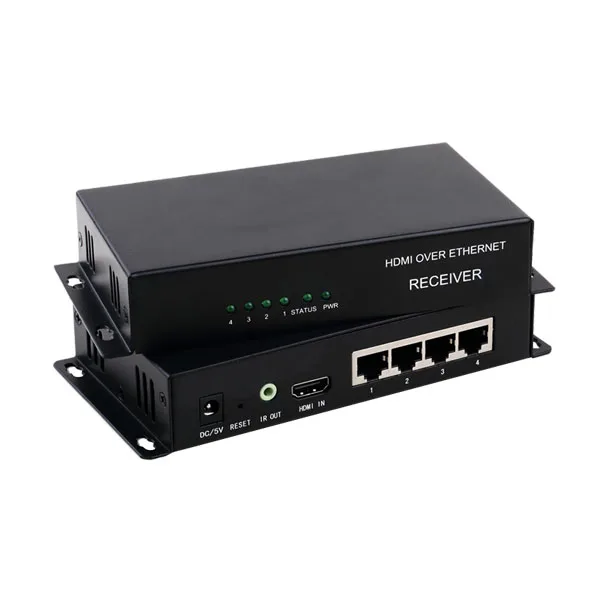 1080P HDMI видео 1x4 через CAT5 / 6 расширитель сплиттер до 120 метров|cat5 hdmi|cat5 to hdmisplitter hdmi |