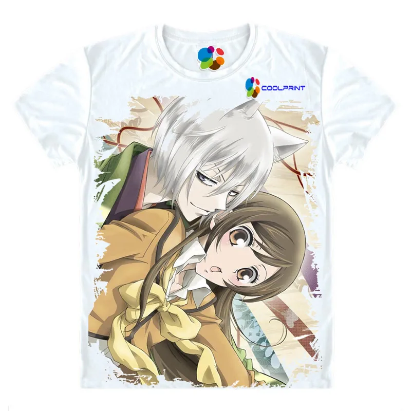 Coolprint Футболка с изображением в стиле аниме Kamisama футболки для мужские короткий