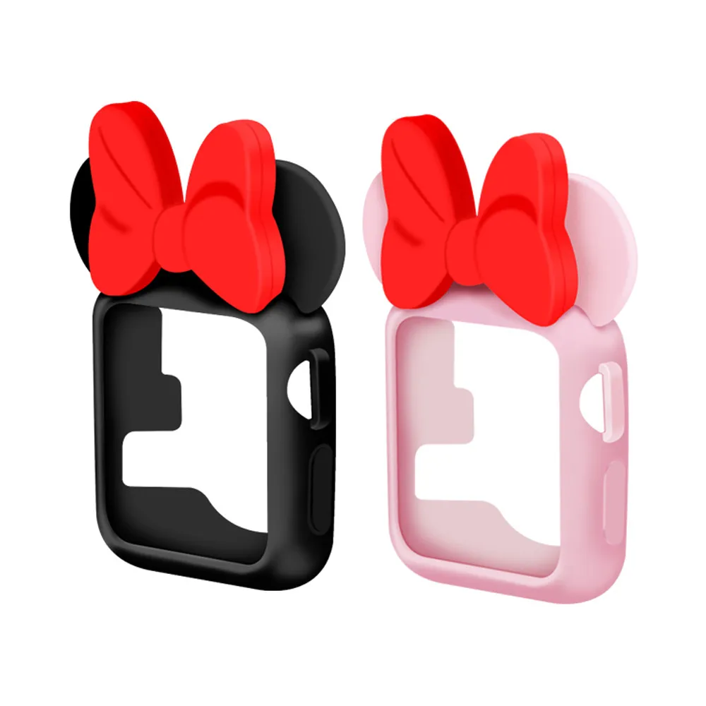 Чехол с бантом для apple watch, чехол apple watch 5, 4, 40 мм, 44 мм, iWatch, чехол 38 мм, 42 мм, серия 3, 21, защитный бампер, аксессуары для часов, 40