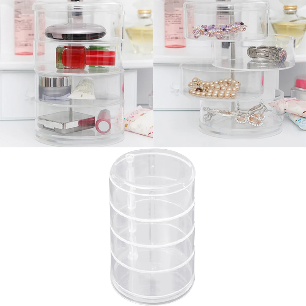 Behogar 5 многослойный вращающийся органайзер для макияжа косметический Дисплей