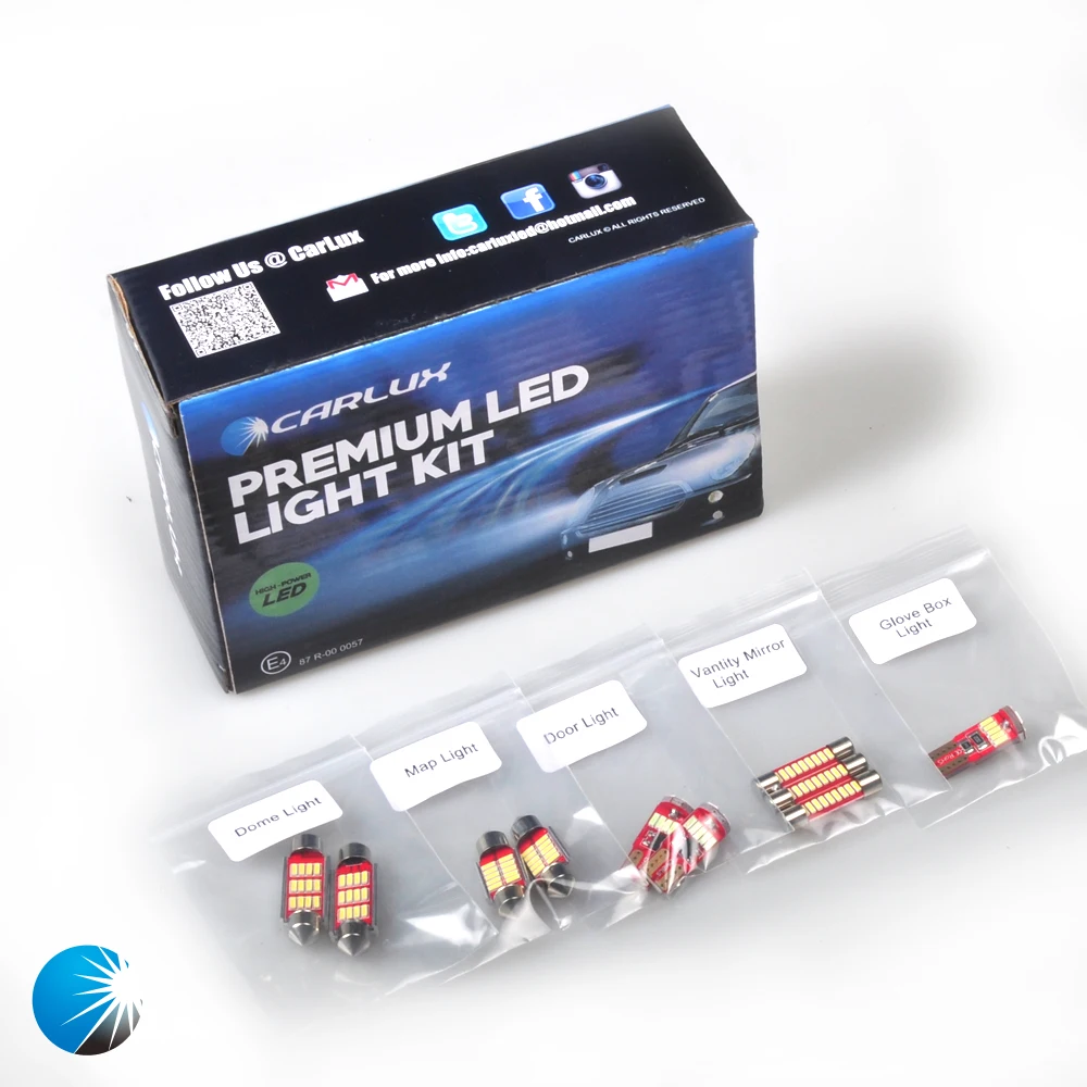 19 шт. Премиум белый светодиодный светильник для салона автомобиля Комплект Dodge