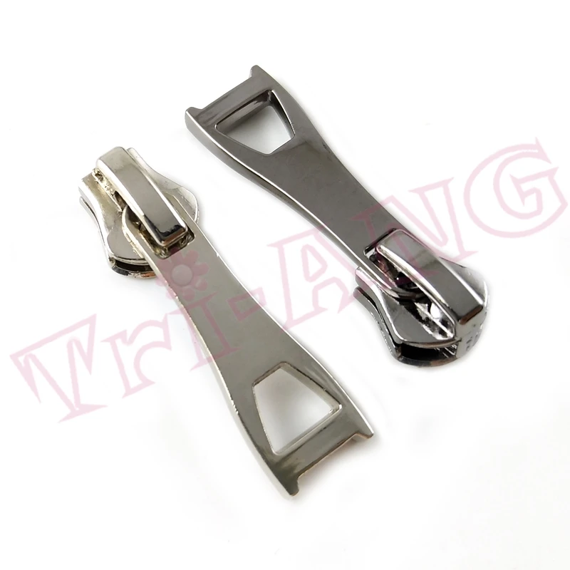 

20pcs/lot, Plating Trapezoid Pattern 5# Zipper Slider for Resin Zippers Only