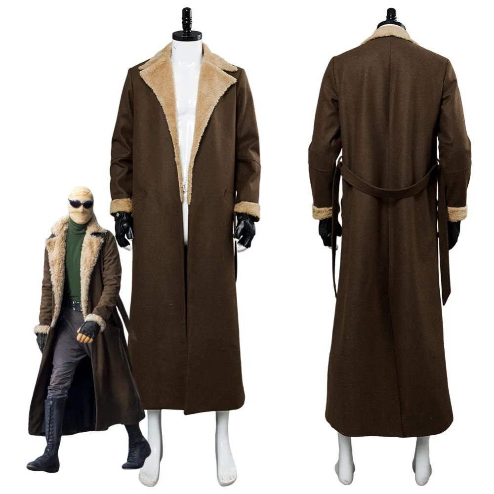 

Doom Patrol Cosplay Negative Man Larry Trainor Cosplay Costume Trench Coat