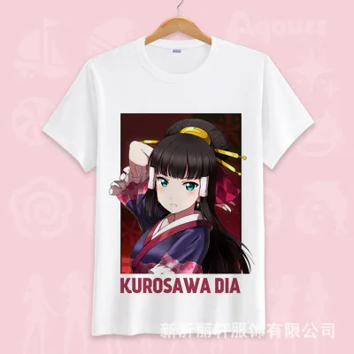 19 Lovelive Солнечный свет футболка короткая футболка с героями из японского аниме «Love Live Nico Yazawa; Косплэй футболка с коротким рукавом летняя футболка с рисунками из мультфильмов ручной работы, топ унисекс футболки Ткань - Цвет: 19