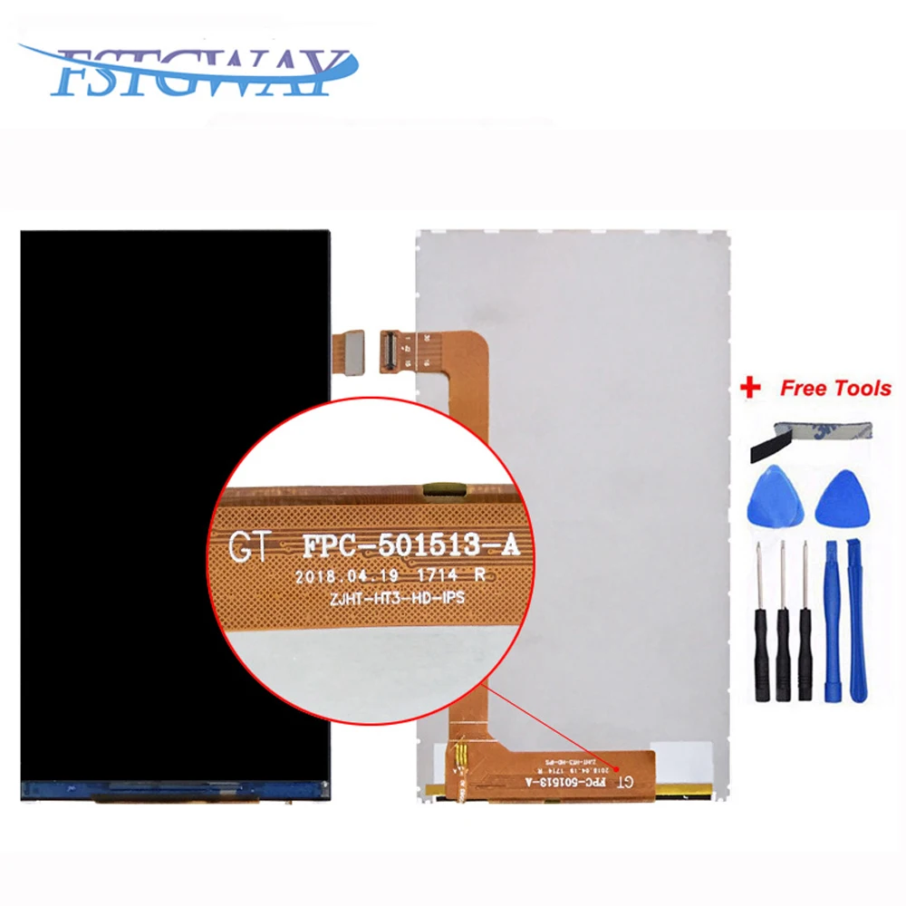 FSTGWAY для 5 дюймов HOMTOM HT3 ht3 FPC 501513 A только ЖК дисплей 1280*720 экран аксессуары
