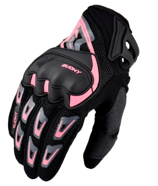 SU11 Pink Suomy абсолютно дизайн мото rcycle перчатки гоночные Luva moto queiro Guantes moto cicleta Luvas de moto перчатки для велоспорта - Цвет: SU11 Pink
