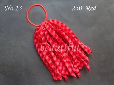 50 pcs Girl Ponytail various color ribbons streamers hair bows with elastic | Аксессуары для одежды