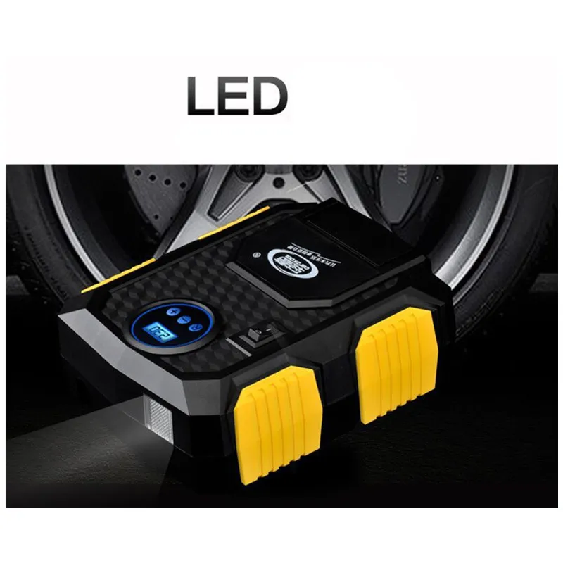Hot Sale Digital Display Auto Car Tire Inflator 12V Electric Air Compressor Pump LED Light Inflatable | Автомобили и мотоциклы