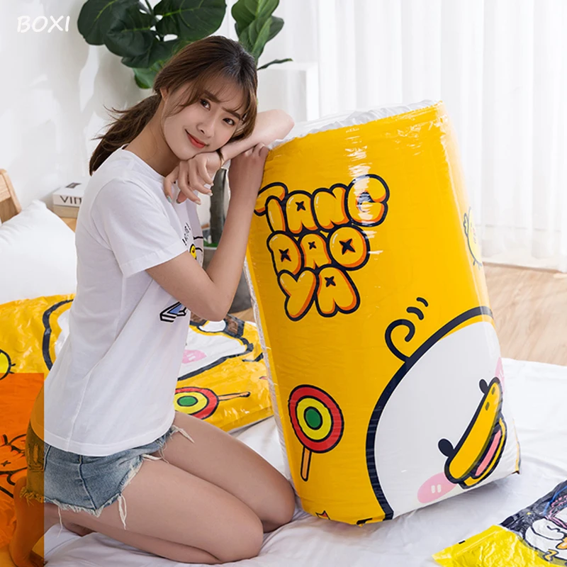 Новинка 6 шт./компл. симпатичная вакуумная сумка для хранения одежды Домашний