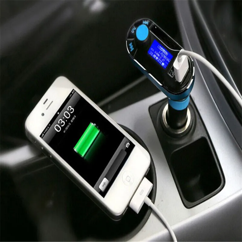Новое поступление Quick Charge USB Автомобильное Зарядное устройство Bluetooth fm передатчик