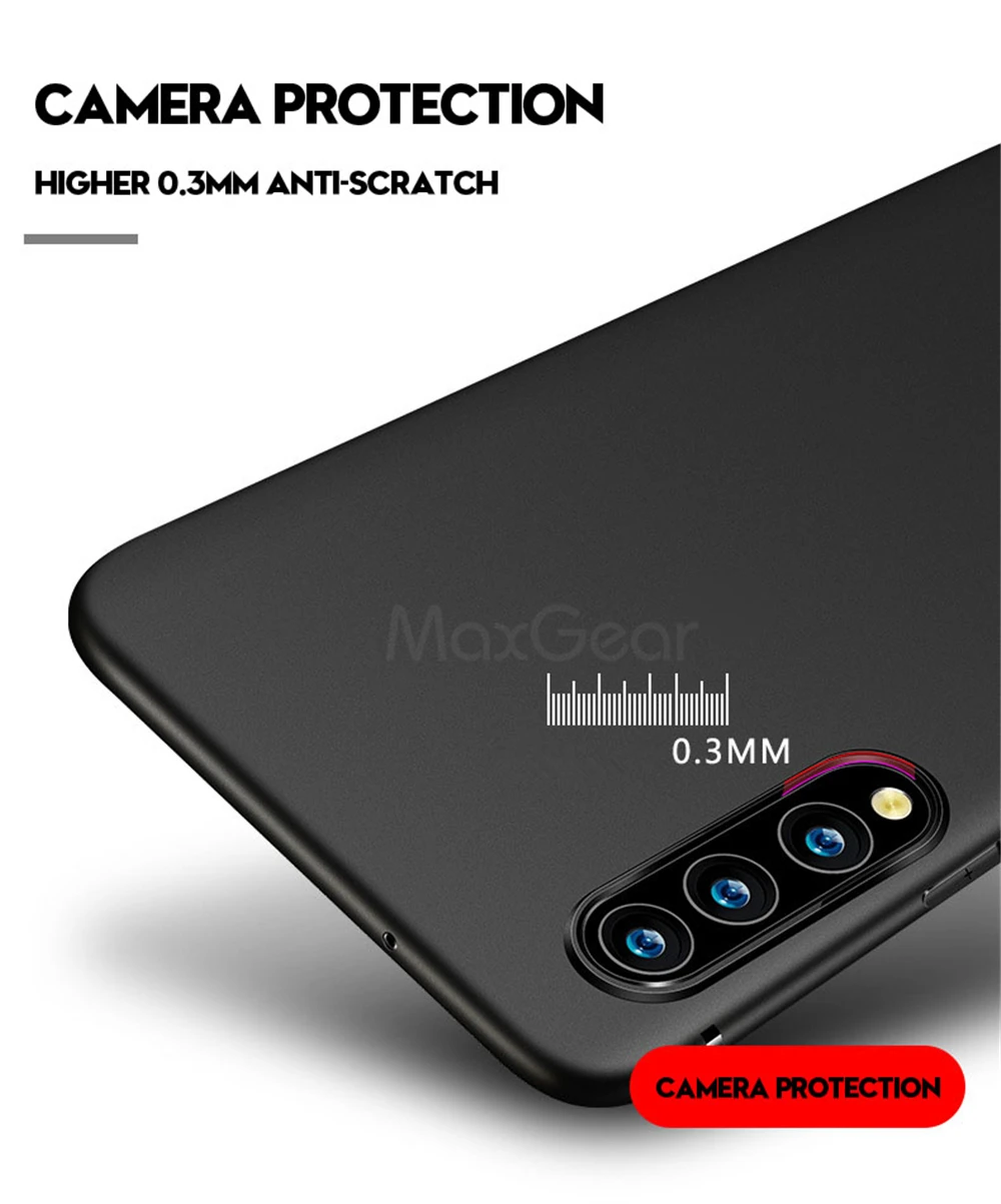 Силиконовый чехол MaxGear для Huawei P9 P10 P20 Lite Plus матовая задняя крышка из ТПУ матовый