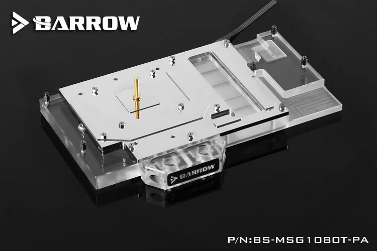 BS MSG1080T PA курган водяного охлаждения gpu Блок для MSI GTX 1080 TI GAMING X 11 г чехол компьютера