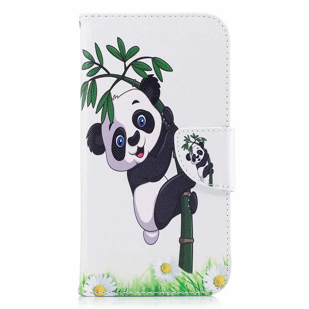 Panda Bamboo P Smart кожаный бумажник с пандой и деревом флип чехол для huawei Honor 10 P30 P20 Pro P10 Lite Nova 3i P Smart Plus Funda чехол B116 - Цвет: Panda Bamboo